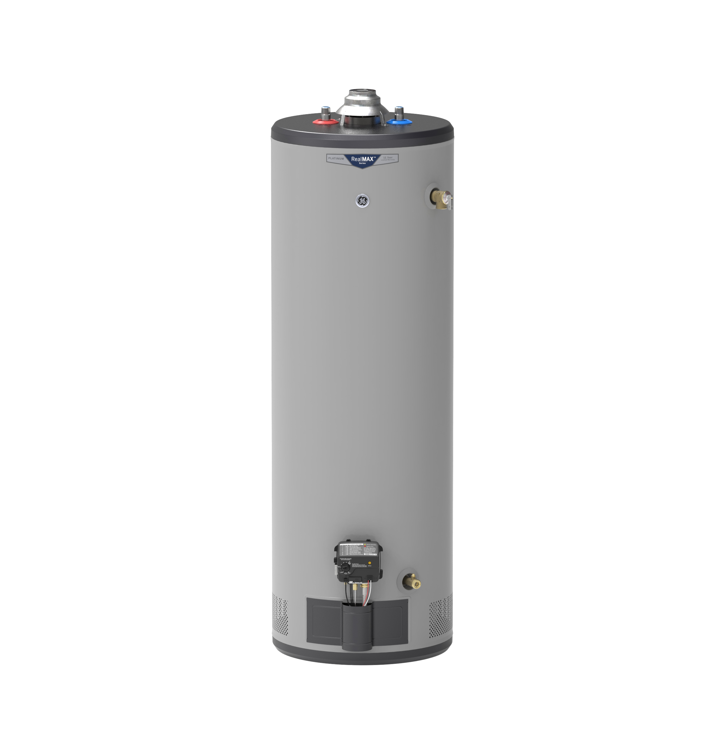 GE RealMAX Platinum 40-Gallon Tall Natural Gas Atmospheric Water Heater