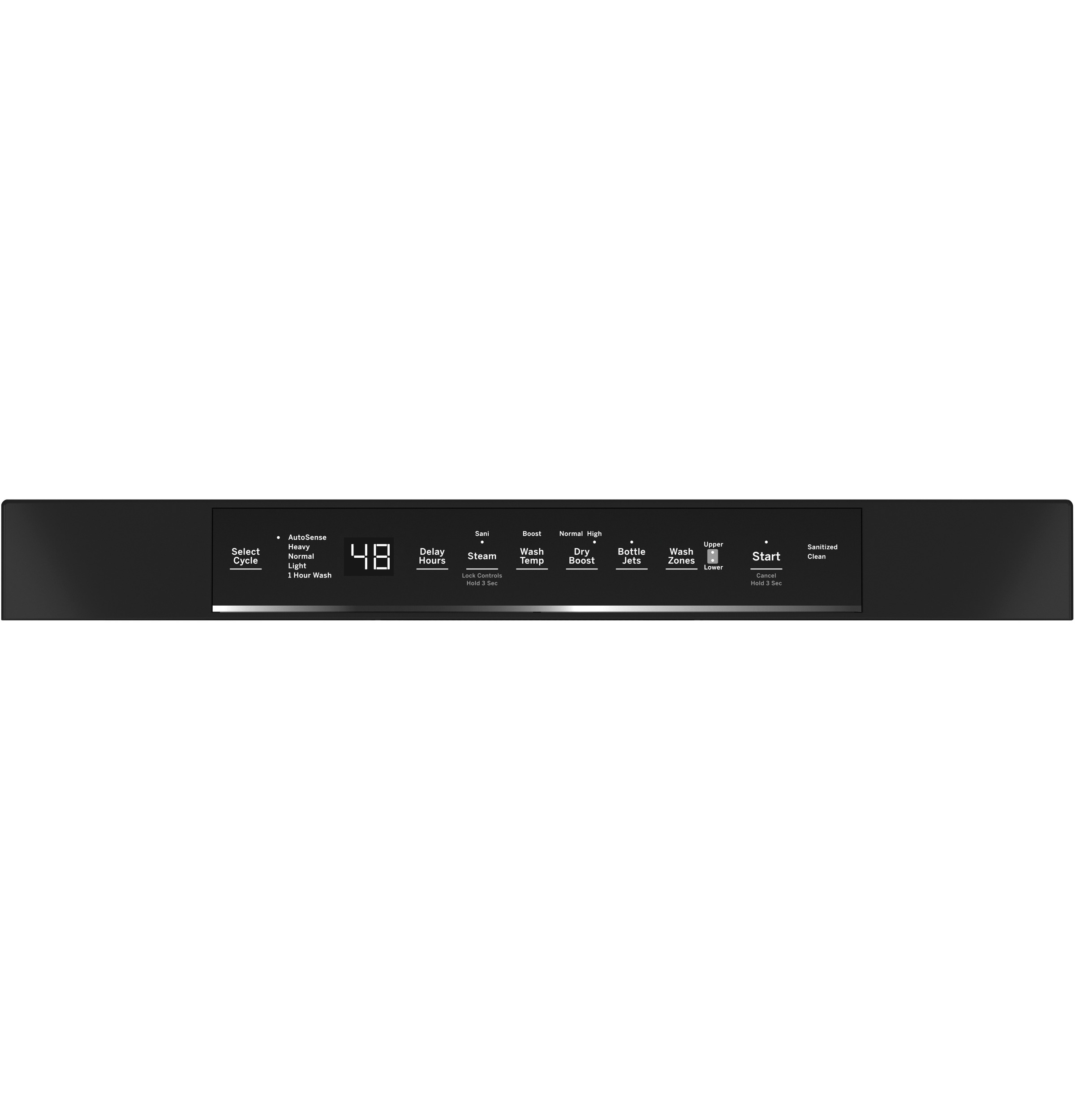 GE® Front Control with Stainless Steel Interior Dishwasher with Sanitize Cycle & Dry Boost