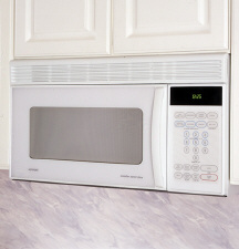 Hotpoint® 1.3 Cu.Ft. Capacity  Counter Saver Plus™ Over-the-Range Microwave Oven with Interactive Display System