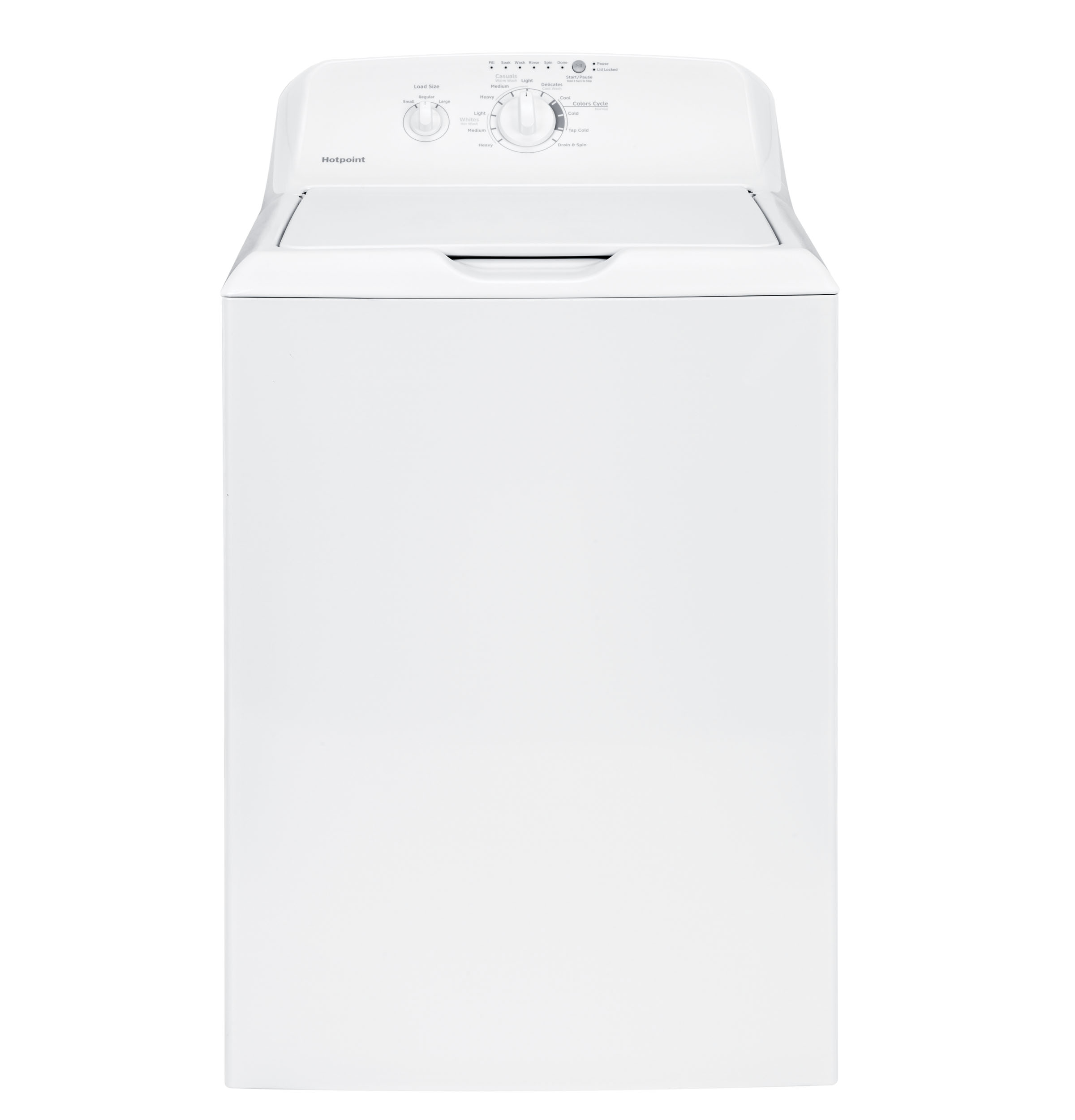 Hotpoint® 3.8 DOE cu. ft. capacity stainless steel basket washer