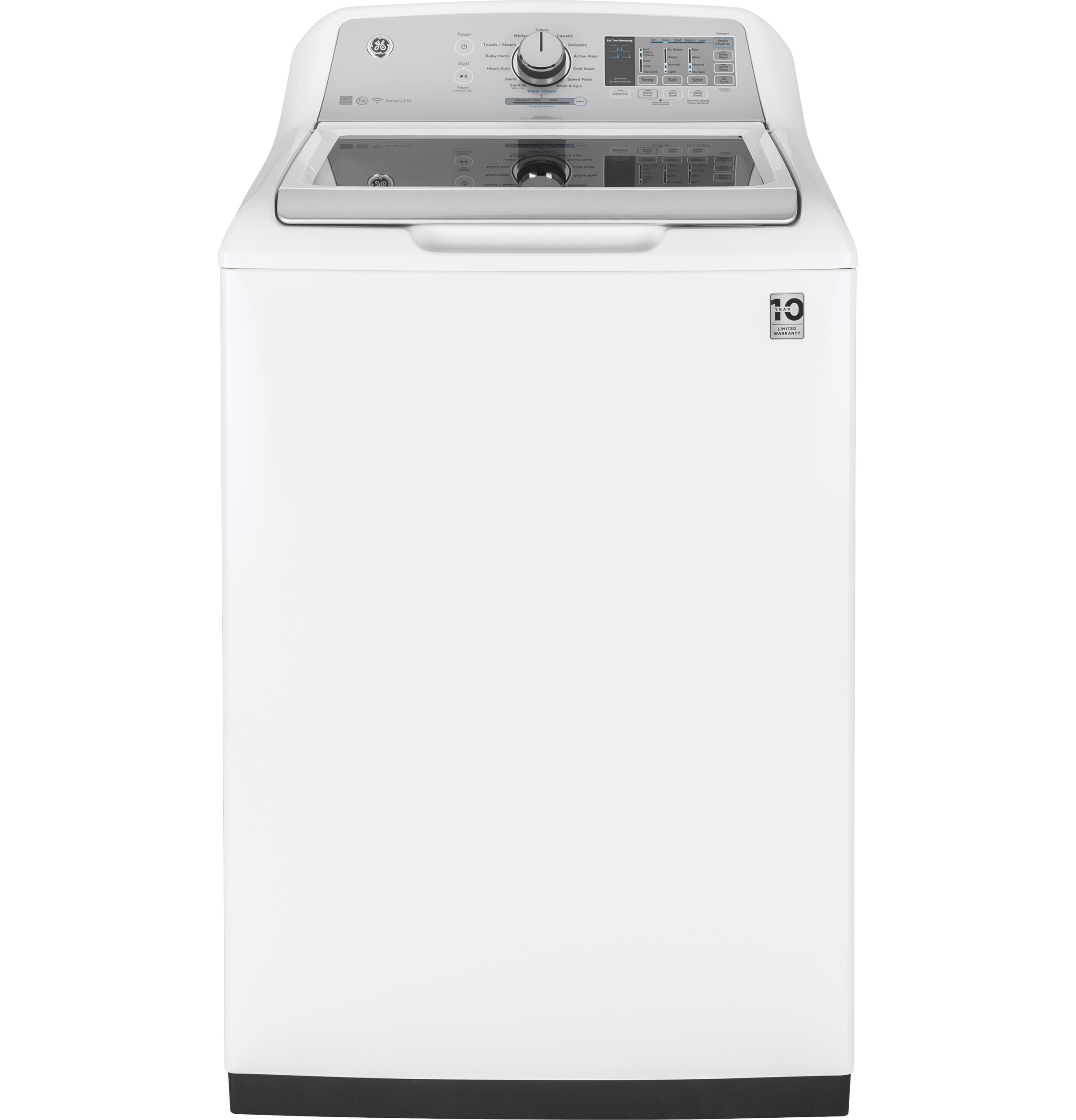 GE® 4.9  cu. ft. Capacity Smart Washer with Stainless Steel Basket