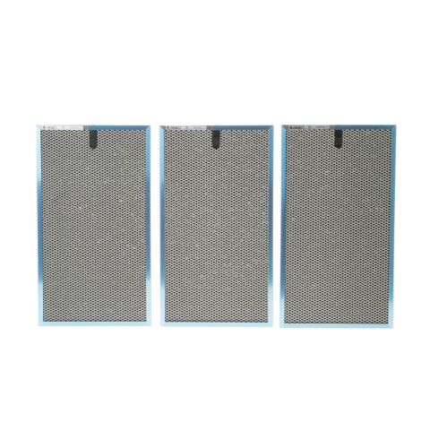 Charcoal odor and grease filters, set of 3