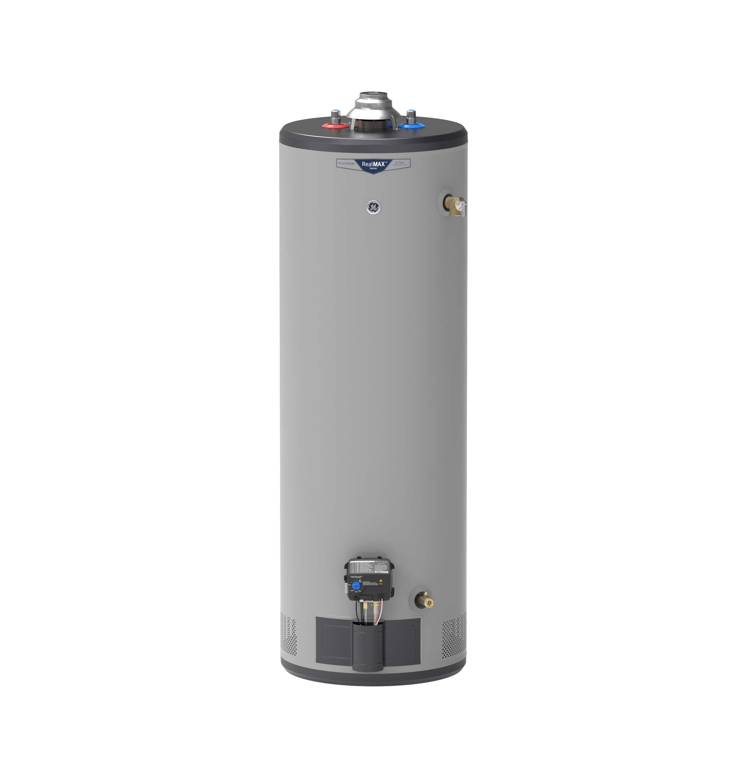 GE RealMAX Platinum 40-Gallon Tall Liquid Propane Atmospheric Water Heater