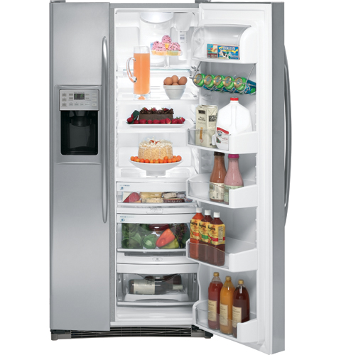 GE Profile™  23.1 Cu. Ft. Stainless Side-by-Side Refrigerator