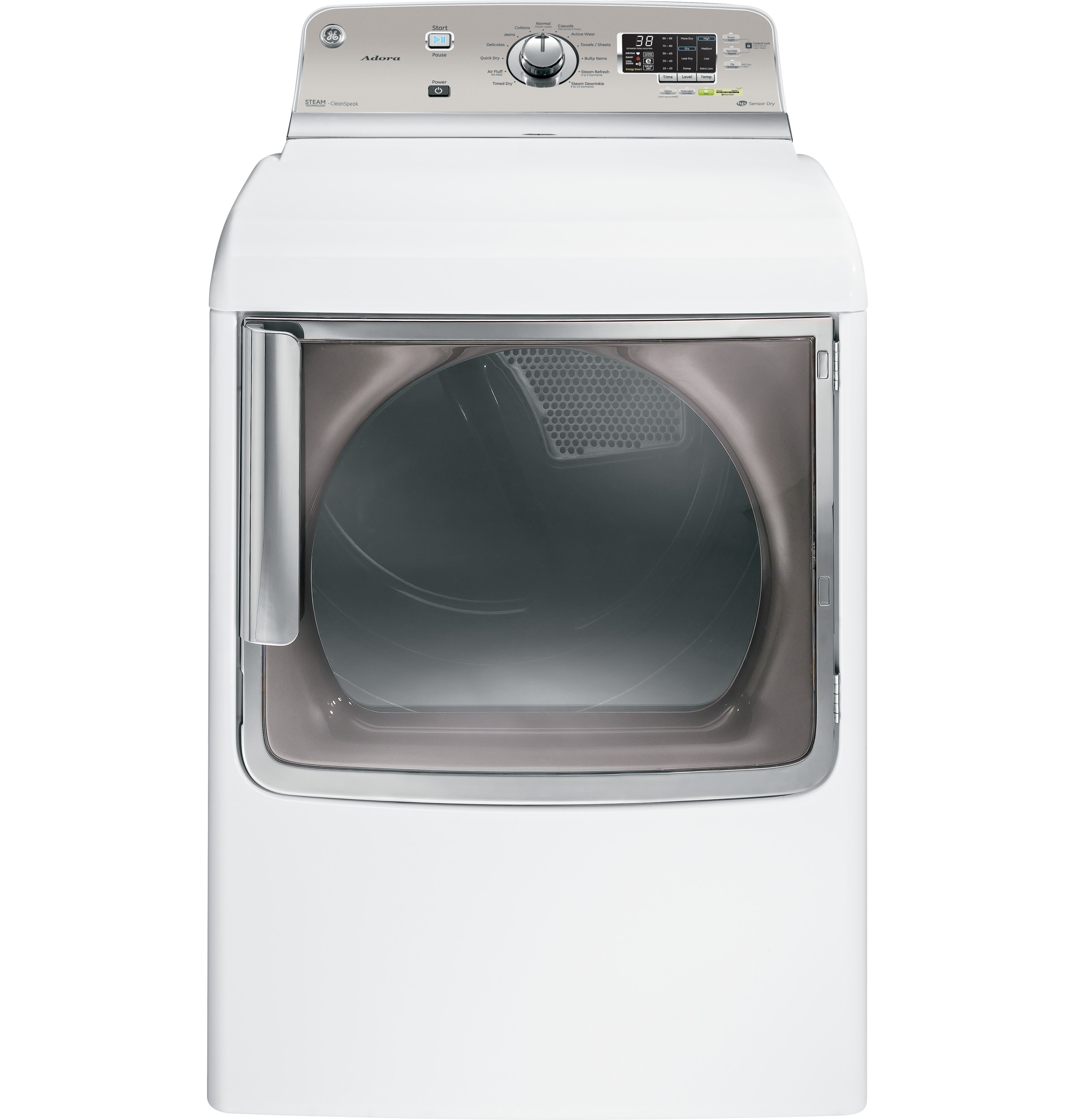GE® Adora 7.8 cu. ft. stainless steel capacity electric dryer with steam