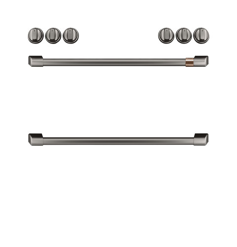 CAFÉ™ Front Control Gas Knobs and Handles - Brushed Black