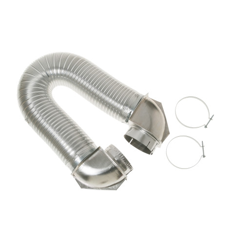 Semi-rigid dryer vent kit