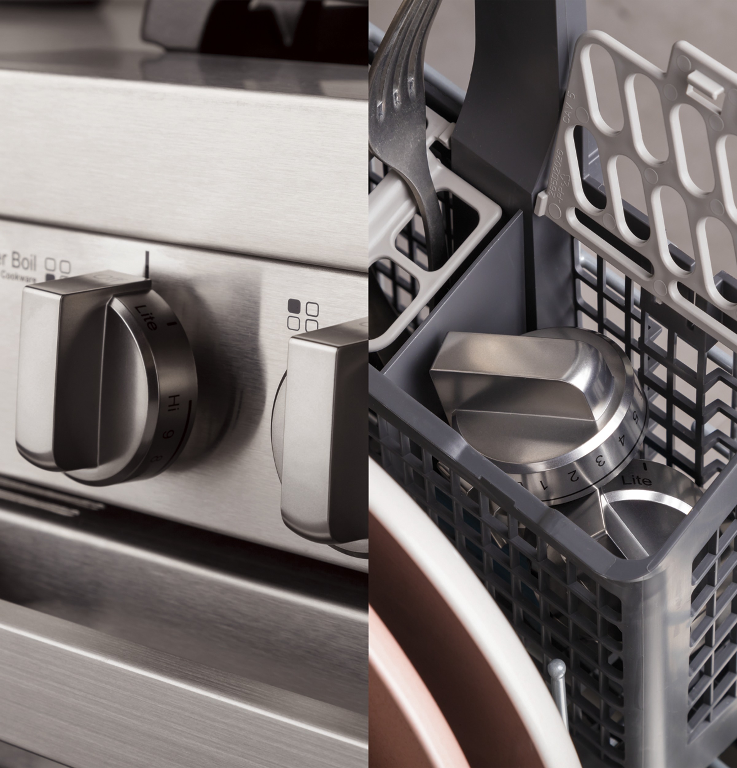 Dishwasher-safe knobs