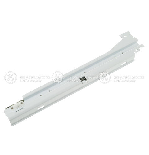 WHITE FREEZER LOWER BASKET SLIDE AND BRACKET