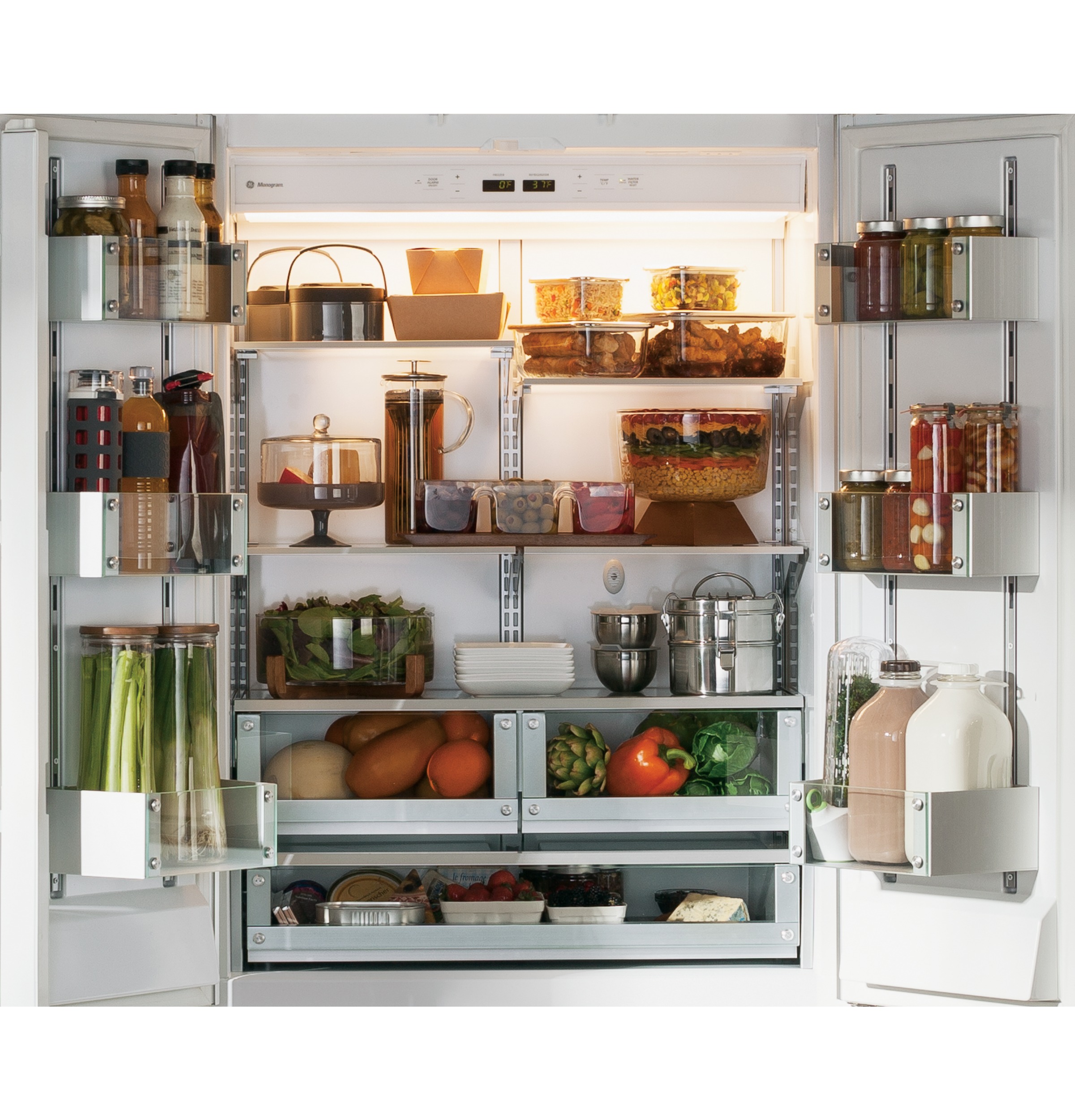 ZIPP360NZ — GE Monogram® 36" BuiltIn FrenchDoor Refrigerator