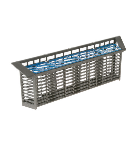 Dishwasher silverware basket assembly