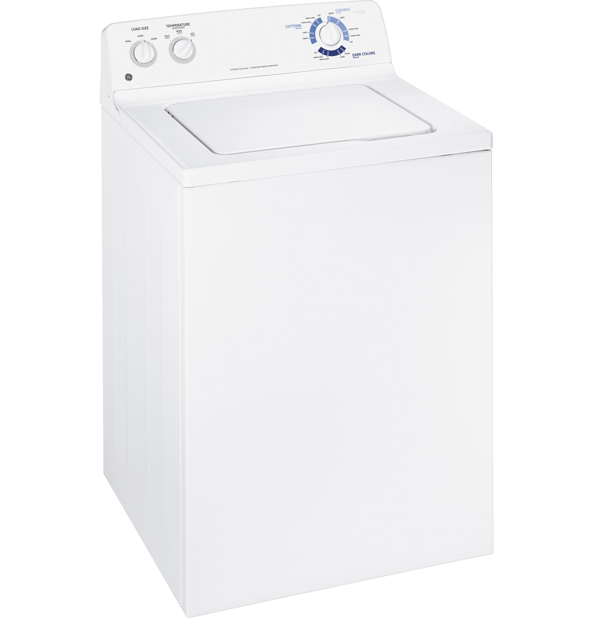 GE® 3.3 DOE cu. ft. capacity PermaTuf ® II smooth basket