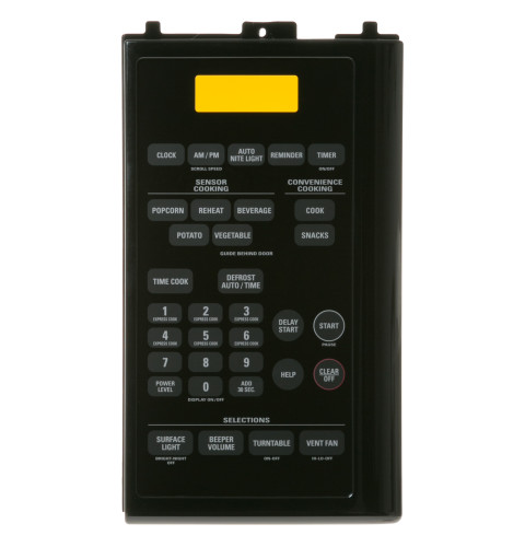 MICROWAVE CONTROL PANEL - BLACK