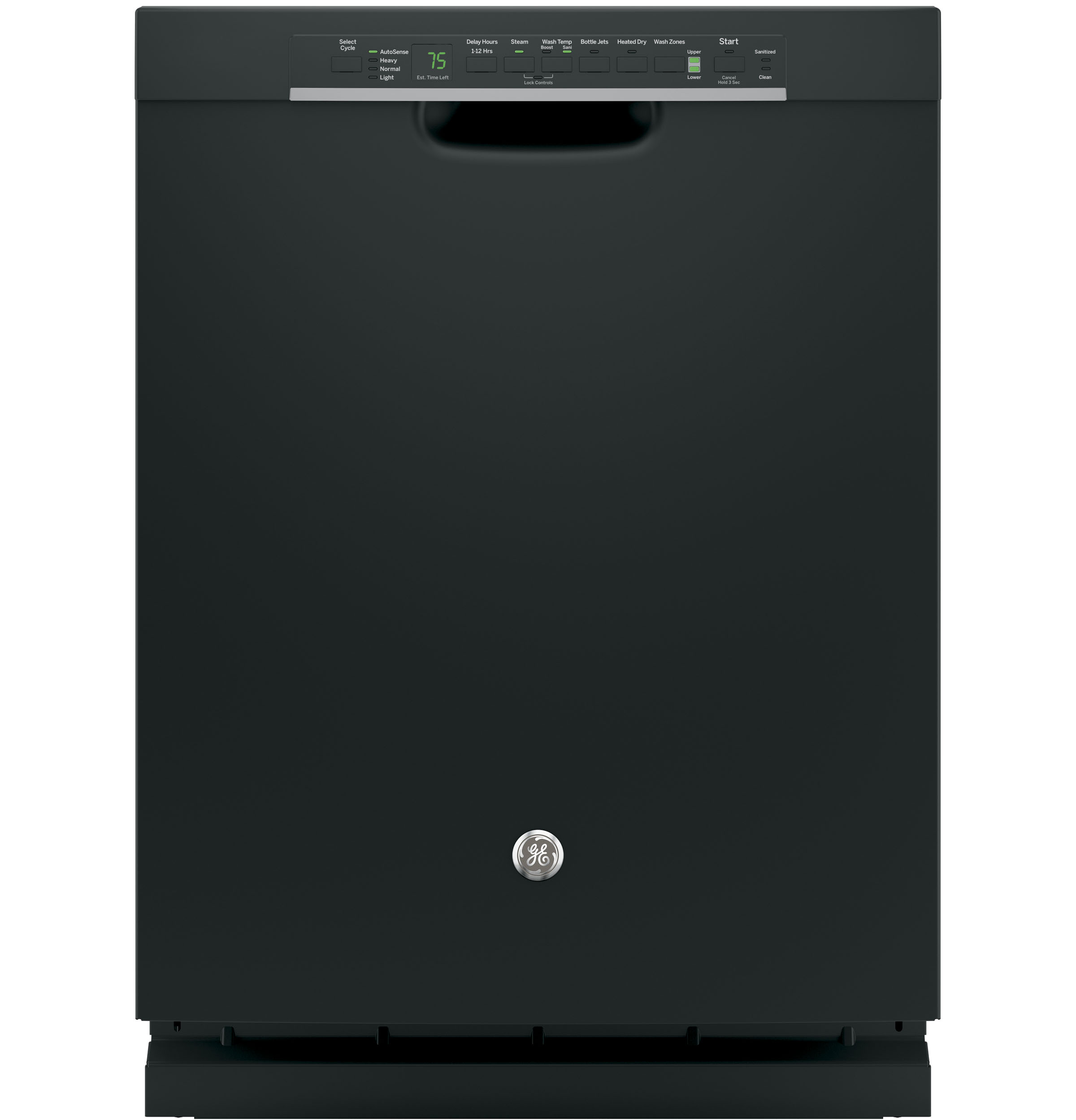 GE® Stainless Steel Interior Dishwasher with Front Controls