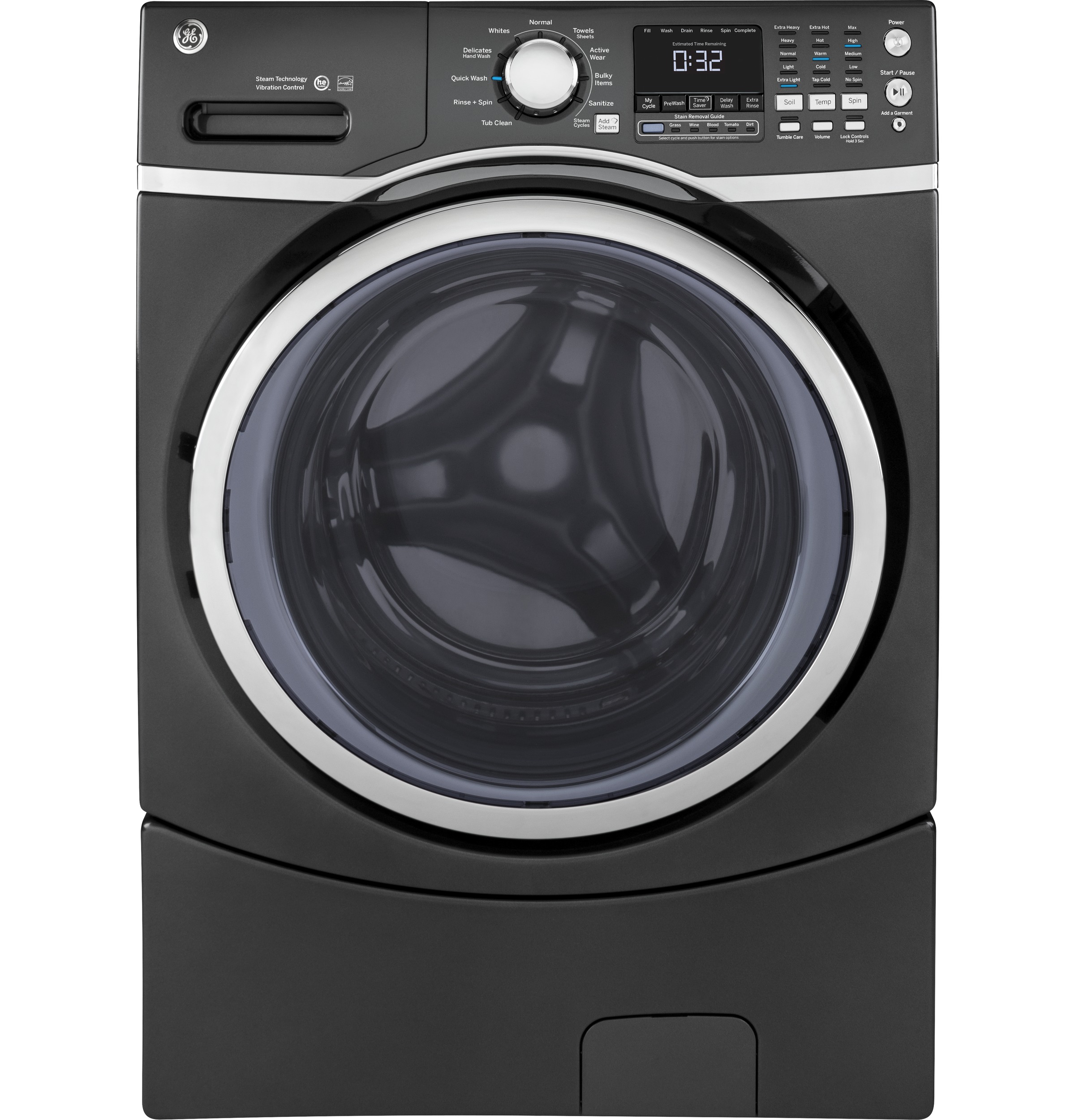 GE® 4.5 cu. ft. Capacity Front Load ENERGY STAR® Washer with Steam