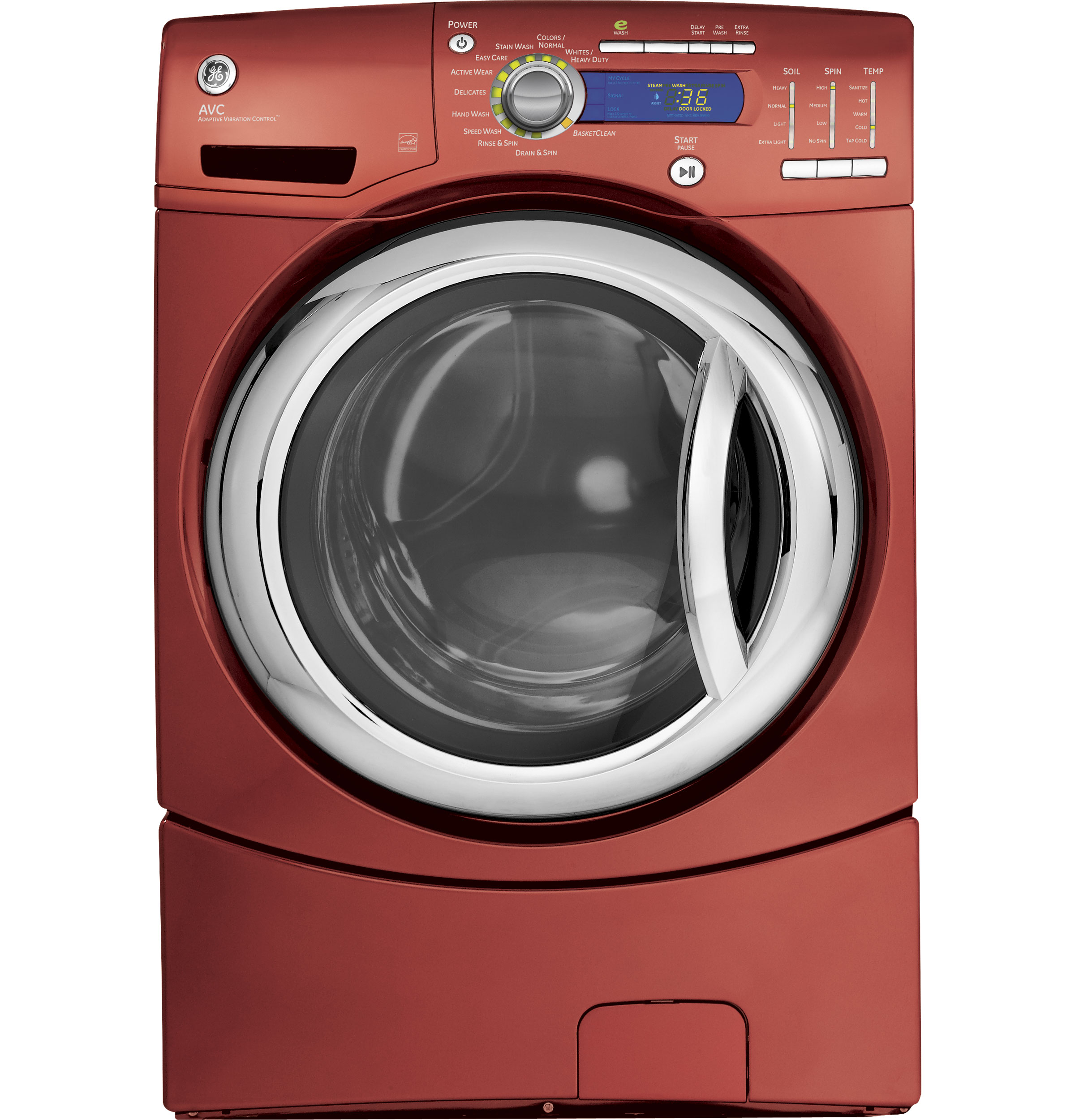 GE® 4.1 DOE cu. ft. stainless steel capacity frontload washer
