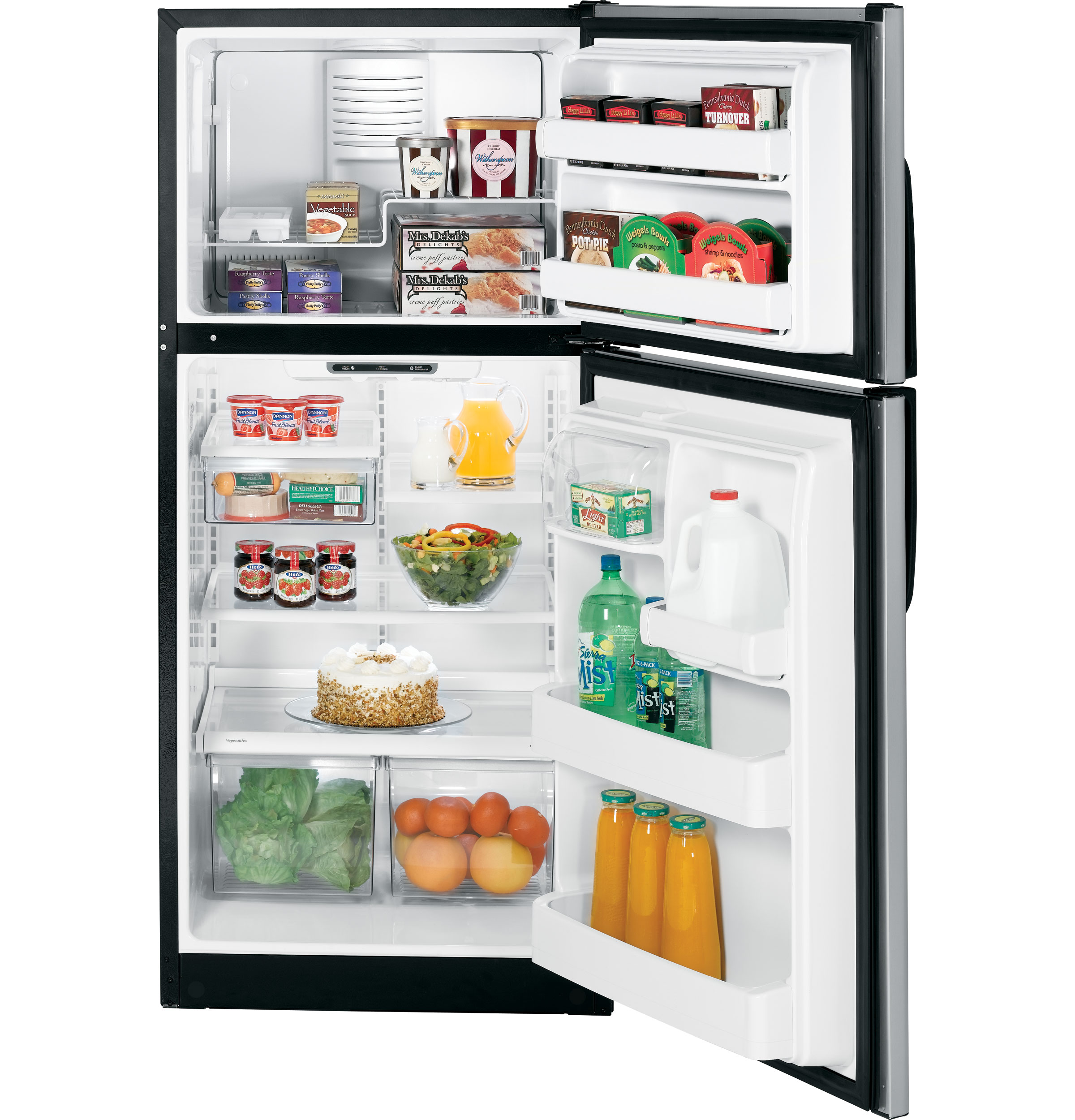 GE® ENERGY STAR® 18.0 Cu. Ft. Top-Freezer Refrigerator