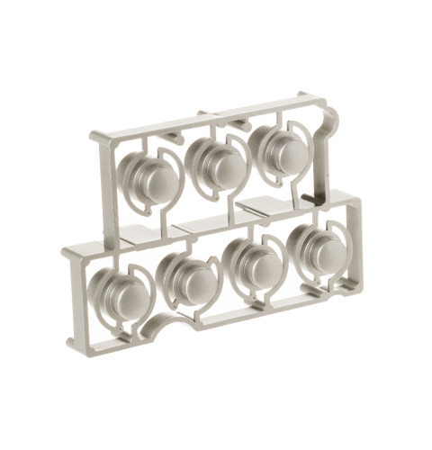 MICROWAVE BUTTON - STAINLESS STEEL LOOK