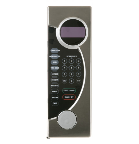 MICROWAVE CONTROL PANEL - STAINLESS STEEL & BLACK