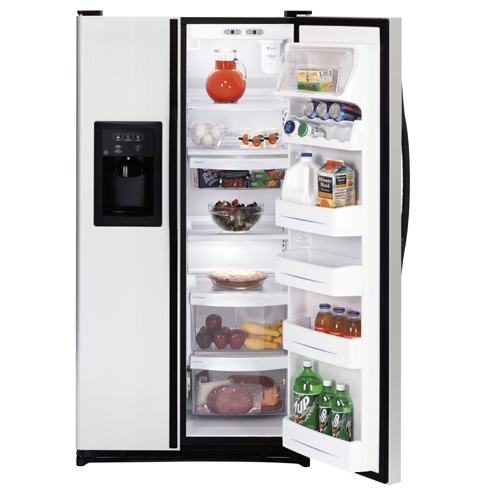 GE® 25.0 Cu. Ft. Capacity Side-By-Side Refrigerator with Dispenser