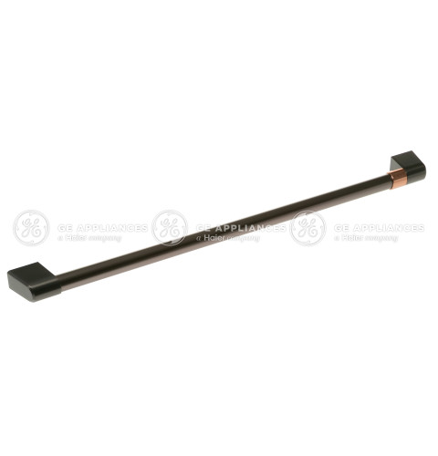 Brushed Black Stainless Freezer Door Handle with Café Band