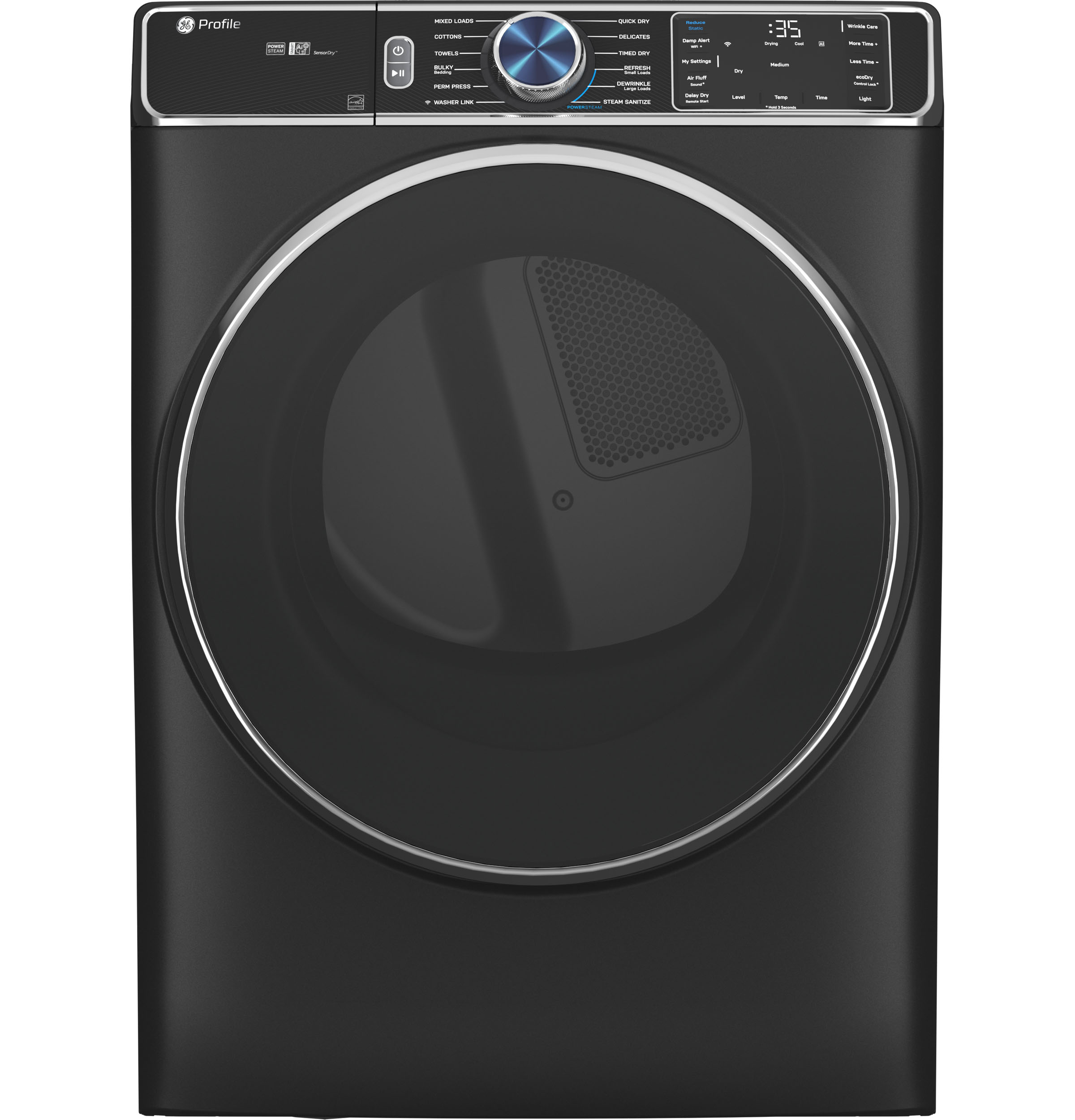 GE Profile™ ENERGY STAR® 7.8 cu. ft. Capacity Smart Front Load Gas Dryer with Steam and Sanitize Cycle