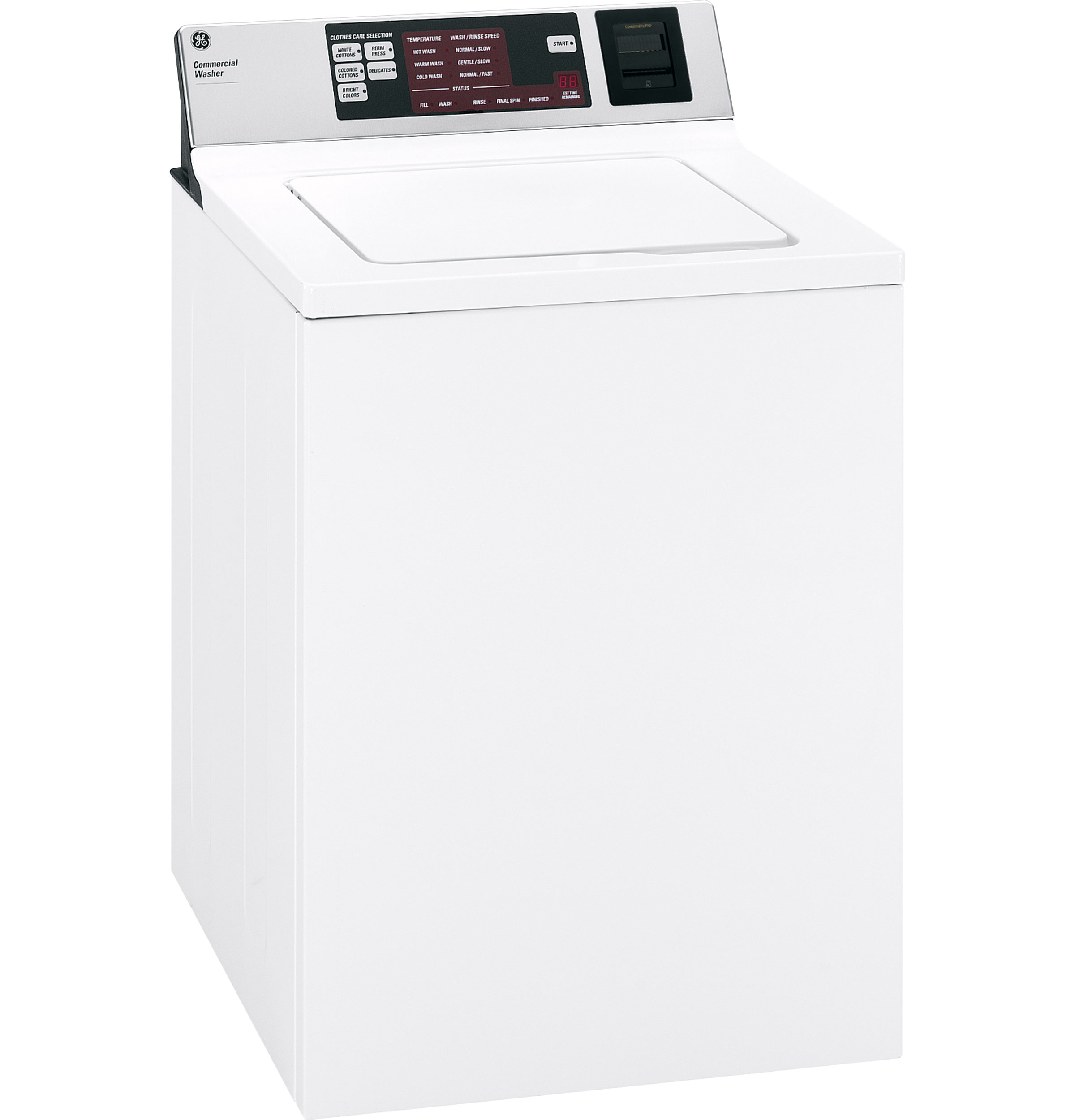 GE® Extra-Large 2.7 cu. ft. Capacity Commercial ESD Smart Card Washer