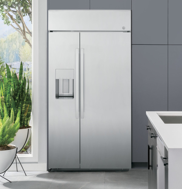GE Profile™ 48" Smart Built-In Side-by-Side Refrigerator with Dispenser|^|PSB48YSNSS