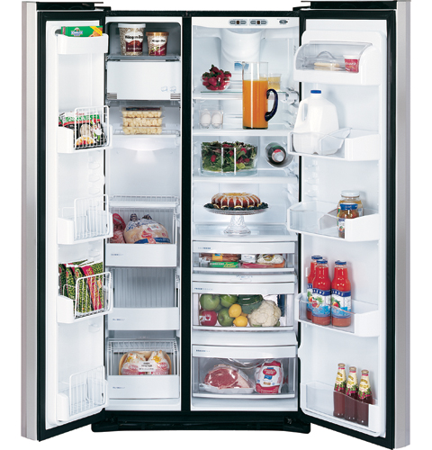 GE Profile Arctica CustomStyle™ 22.7 Cu. Ft. Stainless Side-By-Side Refrigerator