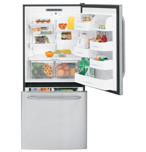 GE® 19.5 Cu. Ft. Stainless Bottom-Freezer Drawer Refrigerator