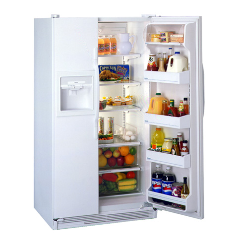 Hotpoint® 25.2 Cu. Ft. Side-By-Side No-Frost Refrigerator with Dispenser