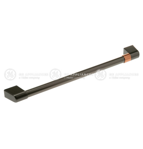 Brushed Black Stainless Microwave Handle with Cafe Band