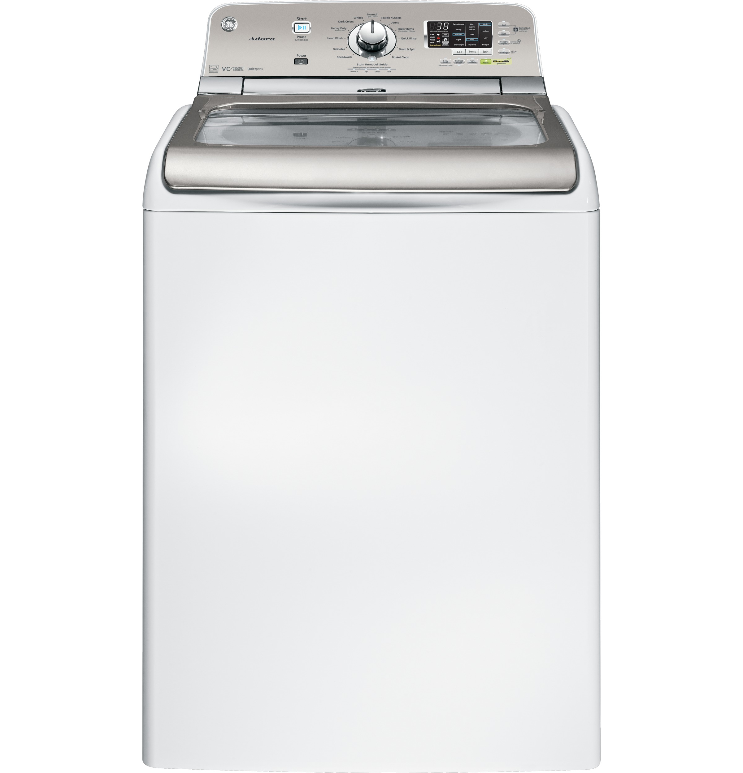 GE® Adora 4.8 DOE cu. ft. stainless steel capacity washer