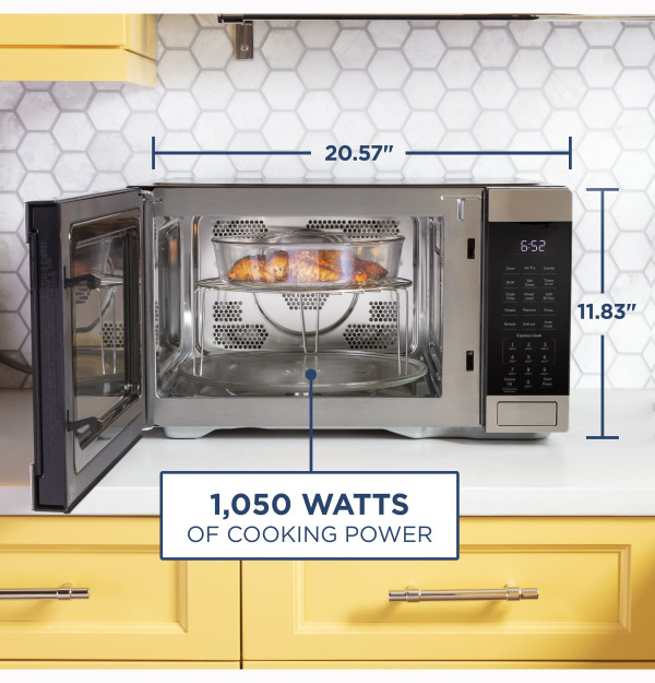 1,050 watts & 1.0 cu. ft.