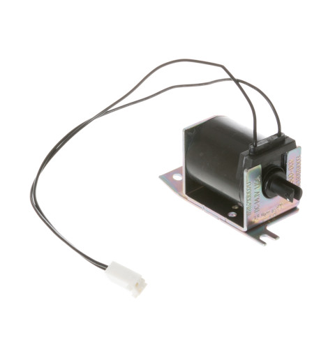 Refrigerator dispenser solenoid assembly