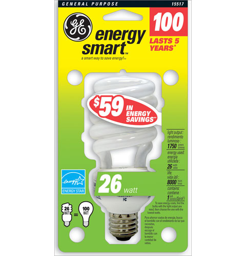 GE 26 Watt Soft White Spiral®