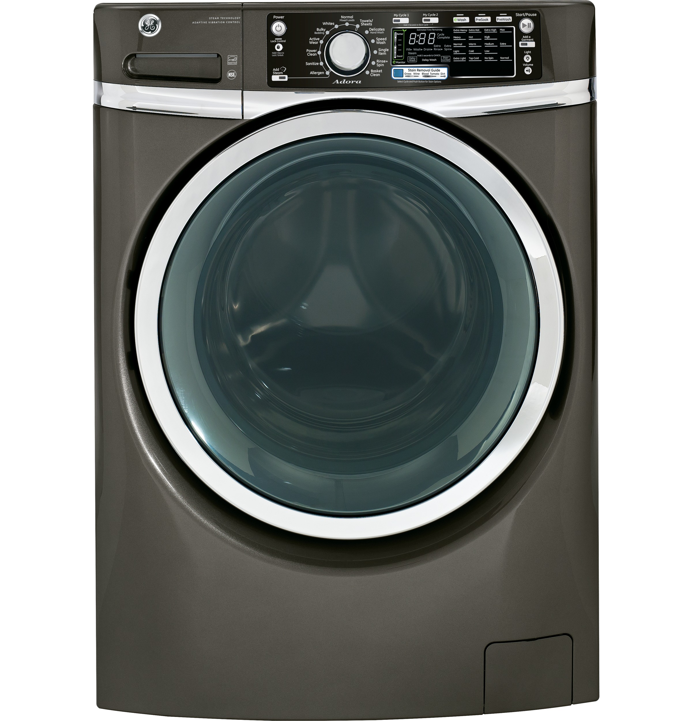 GE® ENERGY STAR® 4.8 DOE cu. ft. capacity Front Load washer
