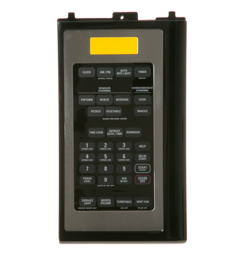 MICROWAVE CONTROL PANEL - BLACK & STAINLESS STEEL