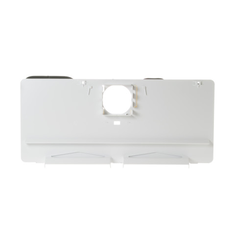 Refrigerator freezer evaporation cover assembly