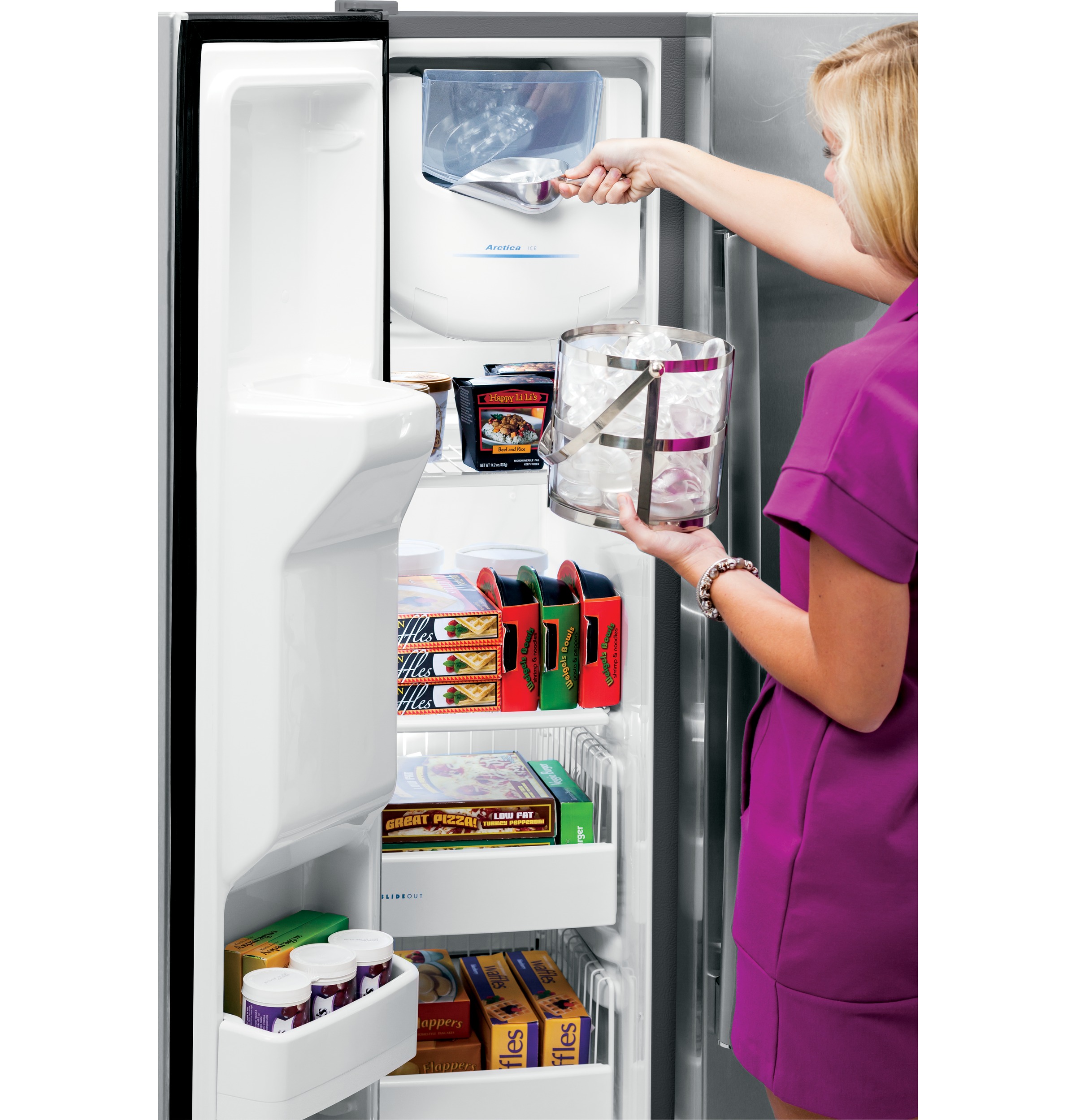 GE Profile™ Series ENERGY STAR® 25.3 Cu. Ft. Side-by-Side Refrigerator