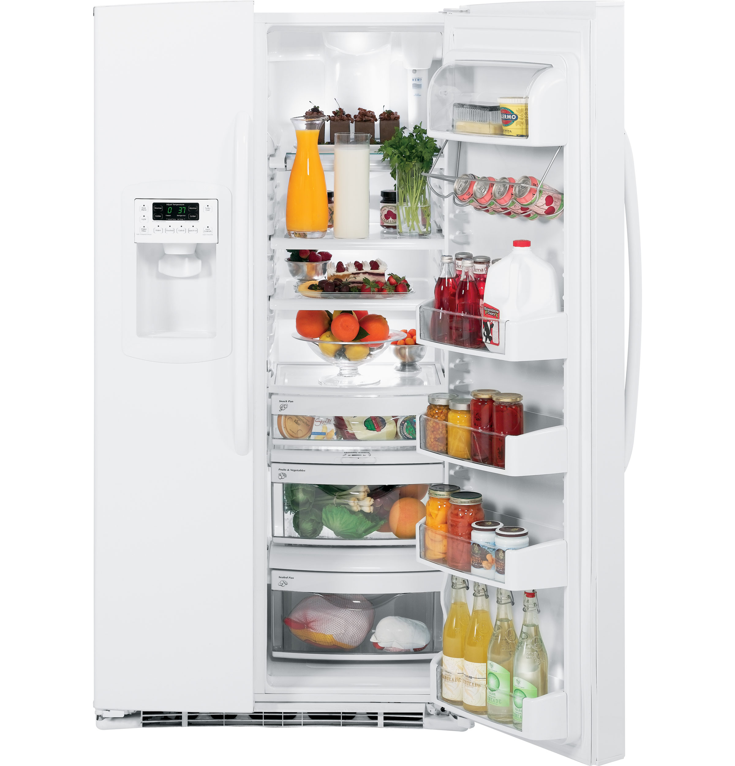 GE® ENERGY STAR® 25.4 Cu. Ft. Side-By-Side Refrigerator with Dispenser
