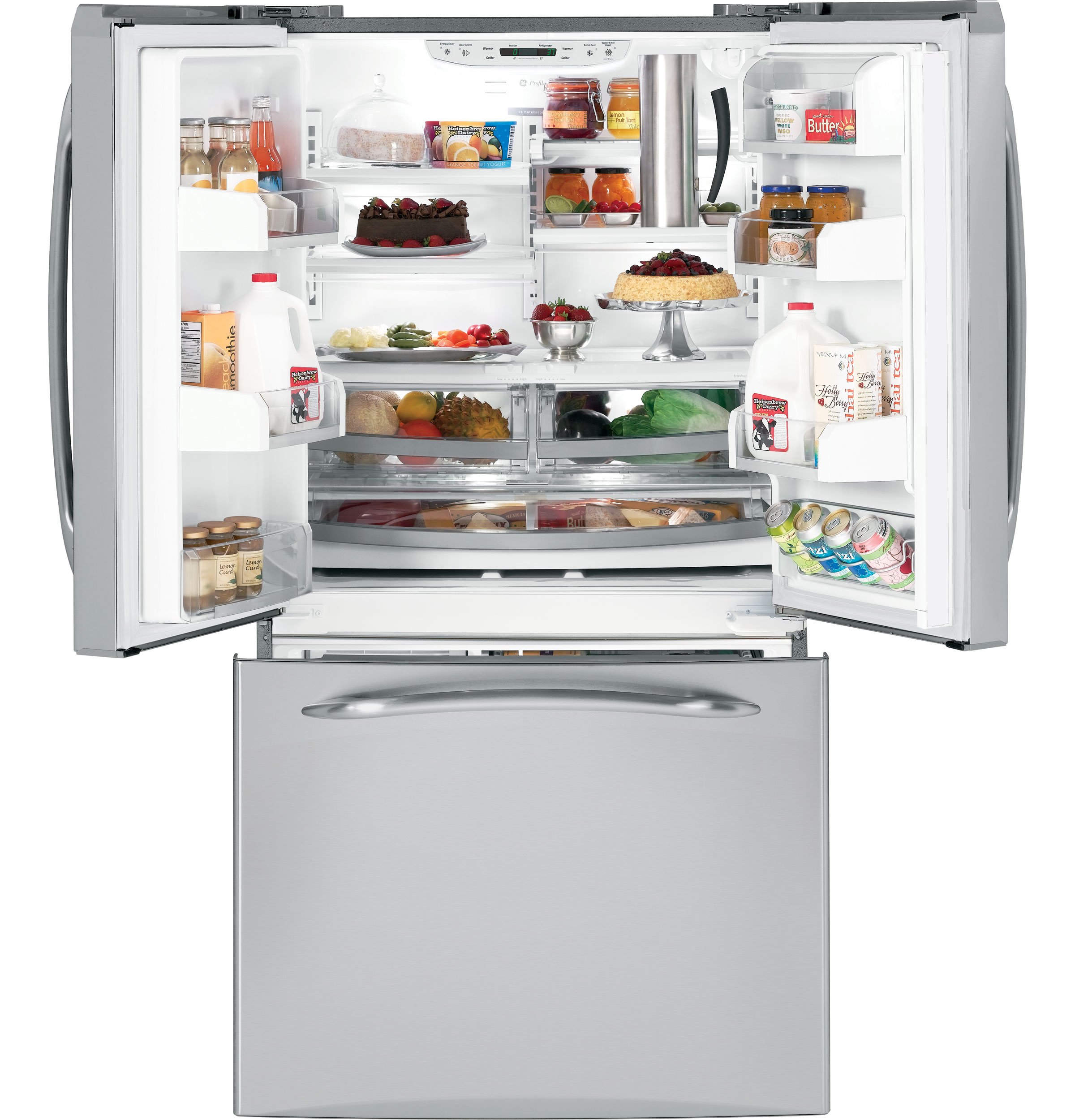 GE Profile™ ENERGY STAR® 20.8 Cu. Ft. French-Door Refrigerator with Icemaker