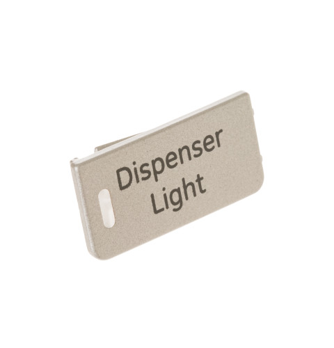 Refrigerator button display light assembly