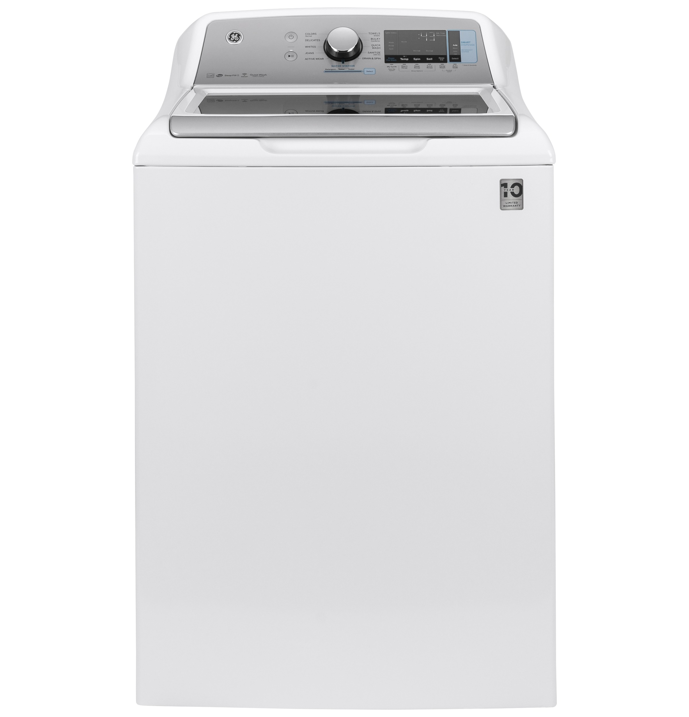 GE® ENERGY STAR® 5.2  cu. ft. Capacity Smart Washer with Sanitize w/Oxi and SmartDispense