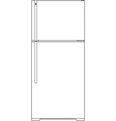 Hotpoint® ENERGY STAR® 18.2 Cu. Ft. Top-Freezer Refrigerator