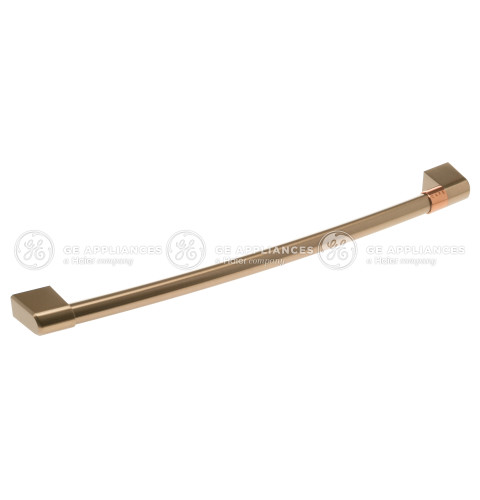 DRAWER HANDLE W/ CAFE BAND - BRUSHED BRONZE