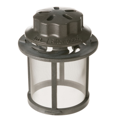 Dishwasher filter manual assembly