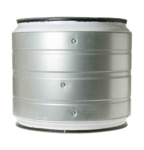 Dryer drum and baffle assembly