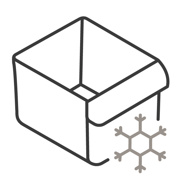 Adjustable clear door bins