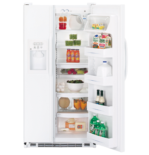 GE® 21.8 Cu. Ft. Side-By-Side Refrigerator with Dispenser